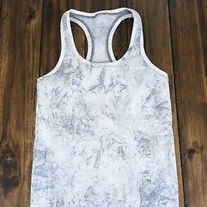Lululemon swiftly tech tank, size 8, blue marble
